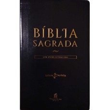 Bíblia NVI, Flexível, Imitação de Couro, Preto, Versão econômica