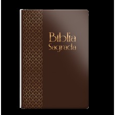 Bíblia RC letra grande - Capa semi luxo marrom