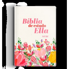 Bíblia NVI de estudo Ella - Flores