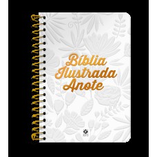 Bíblia Ilustrada Anote NVT espiral - Tela Branca