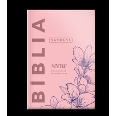 Bíblia NVI Slim semi luxo PU - Nude