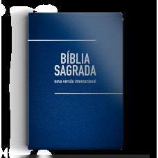 Bíblia NVI letra gigante luxo azul
