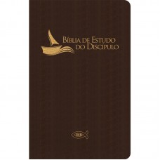 Bíblia de estudo do discípulo - Luxo revisada e atualizada (IBB) Marrom