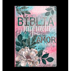 Bíblia NVI letra normal Especial - Flor Artística