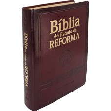 Bíblia de Estudo da Reforma - Couro sintético Vinho