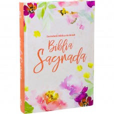 Bíblia Sagrada Letra Grande - Capa ilustrada Floral