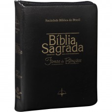 Bíblia Sagrada Letra Maior com índice digital e zíper