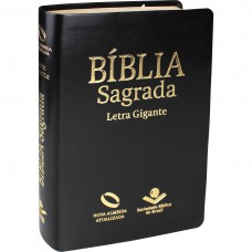 Bíblia Sagrada Letra Gigante com índice - Capa Preta nobre