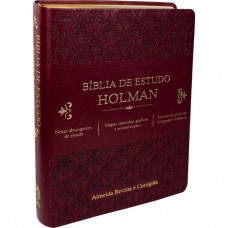 Bíblia de Estudo Holman - Couro sintético Vinho