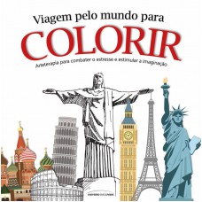 Viagem pelo mundo para colorir