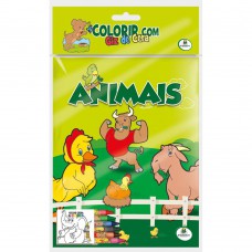Colorir com Giz de Cera: Animais