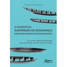 O incidente da suspensào de segurança como um dispositivo biopolítico: os povos originários afetados pela construção da uhe de belo monte