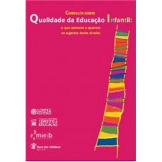 Consulta sobre qualidade da educação infantil