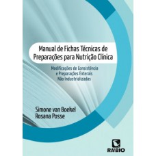 Manual de fichas técnicas de preparações para nutrição clínica