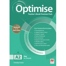Optimise teacher''''s book premium pack a2