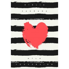 Bíblia NTLH YouVersion Coração Listrado Bíblia NTLH YouVersion Coração Listrado