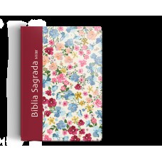 Bíblia NVI slim compacta floral