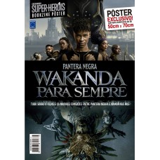 Superpôster Mundo dos Super-Heróis - Pantera Negra: Wakanda Para Sempre - Arte A