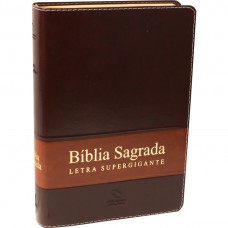 Bíblia Sagrada Letra Supergigante sem índice - Capa Marrom