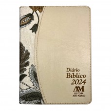 Diário Bíblico 2024 - Luxo Creme Floral