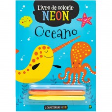 Livro de Colorir Neon: Oceano Livro de Colorir Neon: Oceano