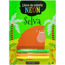Livro de Colorir Neon: Selva Livro de Colorir Neon: Selva