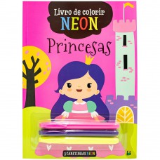 Livro de Colorir Neon: Princesas Livro de Colorir Neon: Princesas