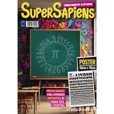 SuperSapiens - Pi (Versão lisa, sem dobras, enviada em tubo protetor)