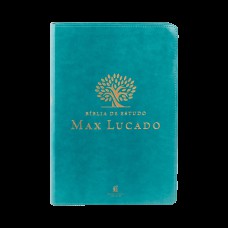 Bíblia de Estudo Max Lucado (NVI, capa em courosoft verde, Leitura Perfeita): Nova Versão Internacional