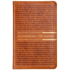 Os Evangelhos, Edição Bilíngue, Português/Inglês, NVI/NIV, com palavras de Jesus em azul, Capa flexível