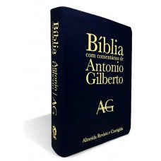 Bíblia com Comentários de Antonio Gilberto Grande Luxo Preta