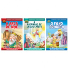 Combo quadrinhos bíblicos - Kit com 3 quadrinhos