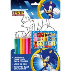 Sonic - Colorindo com adesivos