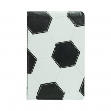 Bíblia NVI Slim, Capa de futebol, Couro-soft preto e branco, Luxo