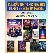 Coleção Top 10 Posterzines Filmes e Séries da Marvel