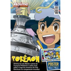 Superpôster Anime Invaders - Pokémon - Arte A - Ash Ketchum Campeão Mundial