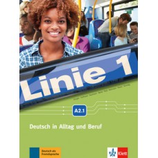 Linie 1, kurs- und übungsbuch + mp3 + videoclips - A2.1