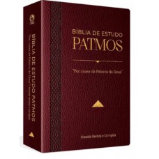 Bíblia de Estudo Patmos Grande Luxo Vinho