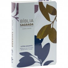 Bíblia Sagrada Letra Gigante, Edição com Letras Vermelhas e Harpa Cristã, Capa Semiflexível Folhas