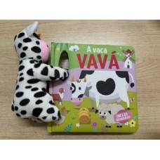 Livro com pelúcia - A vaca Vavá