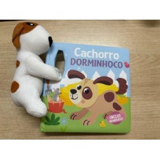 Livro com pelucia - cachorro dorminhoco