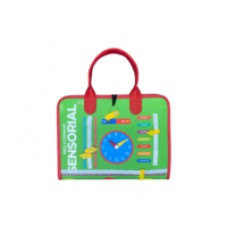 Livro Educativo Montessori: Meu Livrinho Sensorial Maleta Educativa - Horas