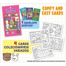 Comfy and Cozy 4 Cards para colorir e colecionar