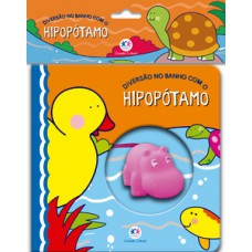 Diversão no banho com o hipopótamo