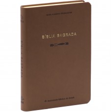 Bíblia Sagrada NAA Slim SBB Capa em couro sintético, Marrom Bíblia Sagrada NAA Slim SBB Capa em couro sintético, Marrom