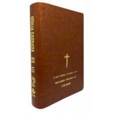 Bíblia Grande Harpa Cristã Econômica Letra Gigante Marrom (Salvação)