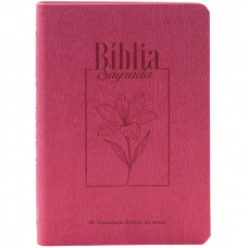 Bíblia Sagrada ARA Letra Grande Legno Goiaba