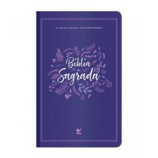 Biblia AEC - Letra Gigante - Roxo Folhas