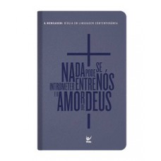 Biblia a mensagem capa luxo pu romanos 8.39 (azul)