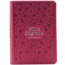 Bíblia Sagrada NAA para Mulher, Letra Gigante, com palavras de Jesus destacadas, Capa Couro Sintético Rosa Bíblia Sagrada NAA para Mulher, Letra Gigante, com palavras de Jesus destacadas, Capa Couro Sintético Rosa